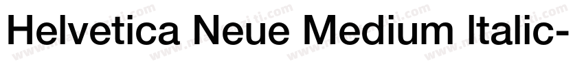 Helvetica Neue Medium ltalic字体转换